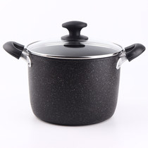 Japanese style carcass pot Wheat rice stone color extra high stew soup pot deepened non-stick less fume anti-overflow soup pot Binaural pot