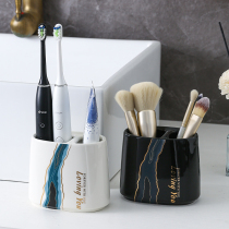 Toilet Ceramic Electric Toothbrushes Shelf Free to punch Bathroom Toilet Wash Terrace Comb Toothpaste Silo containing frame