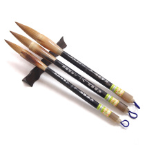 (Special for gift-Chinese time-honored brands-Top Ten Famous Brands) Zhou Huchen brush wolf suit big Kai Changfeng running script regular script adult professional calligraphy high-end lake pen Qianlong pure fighting pen