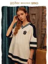 SPAO Harry Potter co-name Quidditch V-collar skin T-shirt dress 2020 Summer new SPRPA25D51