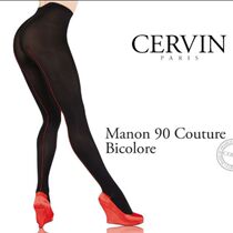 Official Price 50% off Cervin 90D Autumn Winter Velvet Contrast Medium Back Vertical Linear Pantyhose Leggings