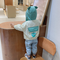 Boys coat spring and autumn models 2020 new spring dress cartoon children hooded jacket boy foreign-style baby top