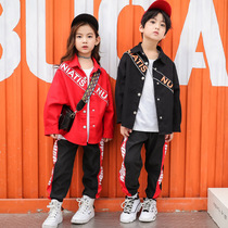 2019 Spring and Autumn Street Baby Children Street Dance Set Men and Women popping Cardigan Shirt Jacket Pants