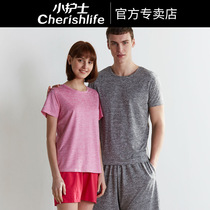 Small Nurse Lingerie Men Ice Silk Short Sleeve T-shirt Female Modale Sports Casual Round Collar Half Sleeve Blouse Blouse