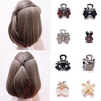 Exquisite rhinestone gripper Korean temperament fa zhua head small gripper issuing bangs hairclip ding jia female