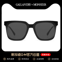  Net celebrity new sunglasses womens summer sunscreen big face thin brown sunglasses mens tide anti-ultraviolet strong light photo