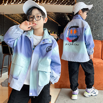 Childrens clothing boy coat 2021 new autumn children Korean version of the childrens jacket coat foreign Spring Autumn Tide clothes