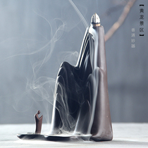 Three Mango Zen Mantra Ceramic back-back incense stove Home Indoor Incense Stove Smoked Incense And Calm and Creativity Pendulum-Incense Stove