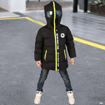 2020 new foreign style colorful bright cotton clothes girls  winter fashion cotton clothes Korean childrens clothing medium-long quilted jacket tide