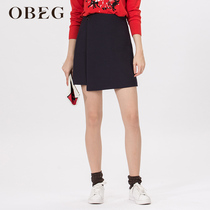 Clearance sale obec oubiqian winter clothes irregular skirt lace-up decoration commute A short skirt 1064138