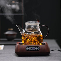 Steam tea maker glass steamed teapot cooking dual-purpose Pot Black Tea small green orange bubble teapot electric pottery stove tea set