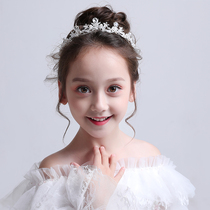 Girls dress white headgear hair hoop childrens performance accessories floral headdress hair accessories headband flower girl wedding dress girl