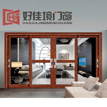 Paulinok 120 heavy sliding door thickness 2 0 gold and steel window screen integrated 180 type sliding door folding door