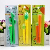 Cartoon cute carrot fruit gel pen students use carbon water pen soft glue office signature water pen 0 5