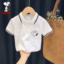 Innuby Snoopy child POLO shirt short sleeve thin summer boy white half sleeve t-shirt baby summer dress