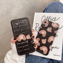 Tide brand personality doll bear for Huawei mate30pro mobile phone case p40por all-inclusive nova5 anti-drop p30p couple novo Net red mete personality nove