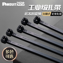 panduit Self-locking Nylon cable ties Cable ties 100 fixed plastic cable ties Cable ties White black color phone cable ties Indoor and outdoor Nylon cable ties