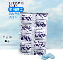 US Retainer Brite Brite Brite Holder for Hidden Cleaning Kamei Cleaning Invisible Braces Cleaning Sheet