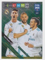Panini Star Card Fifa 365 2018-2019 Asensio Benzema Bell 341 #