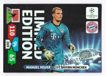 PANINI 2013-2014 CHAMPIONS LEAGUE STARS CARLO ANCELOTTI MANUEL Neuer BAYERN MUNICH #