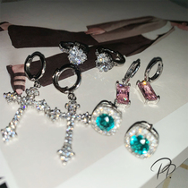 PP Ornament Special Color Earrings Female small crowddesign Sensation Ear Accessories Personality Fashion Advanced Sensation Delicate and Tide Ear Pendant