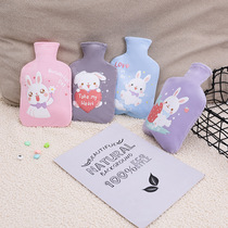Cartoon cute mini hot water bag winter warm plush water portable portable portable hand bag menstrual warm Palace