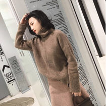 High neck cashmere sweater sweater women 2021 autumn and winter New loose slim slim slim bottoming pullover knitted wool sweater tide
