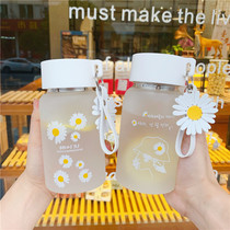 2021 new water Cup Net red female summer portable cute Moren series small glass anti-hot hand matte anti-drop