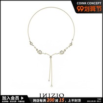 INIZIO Etherealize Spiritualized series long necklace Crystal tassel niche design advanced sense