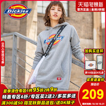 Dickies dress 2021 New Men and women logo print autumn fleece hooded sweater 8185z