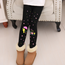 Girls leggings cotton childrens clothing women baby spring and autumn clothing 2018 New wear autumn and winter plus velvet padded pants