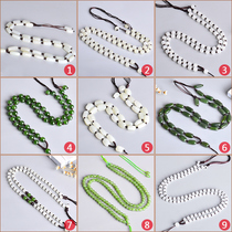 Fengfeihuang Hetian jade pendant lanyard Jasper White Jade men and women natural jade Jade jade pendant mens chain rope