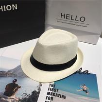 New knitted retro denim among the elderly out of the mens gentleman English style hat adult white courtesy hat man