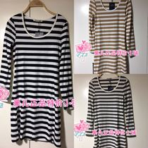 Mjstyle topfeeling counter womens long-sleeved long T-shirt 518100046 khaki dark gray black