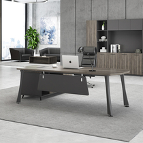  General managers desk and chair combination Supervisors desk Simple modern bosss desk Presidents desk Large desk Office furniture