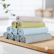 Fish scale cloth Kitchen non-stick easy-to-clean clean cloth for hygiene Large thickened non-hairless glass cleaning