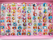 Childrens little ring cute cartoon baby girl Jewelry Princess little luxury Korean personality toy jewelry