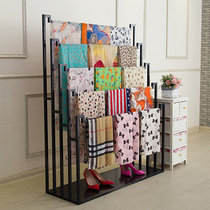Wrought silk towel rack hanging towel rack floor-standing clothing store hanger display rack pants shelf fabric display rack
