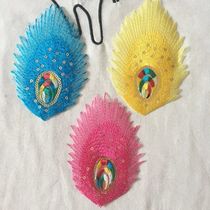 (Peacock feather cloth stickers) Clothes patch stickers Adhesive patch holes Decorative cloth stickers Wild clothes patch decals