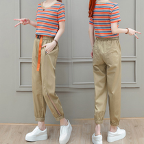 The mesh red ocean gas package female temperament is thin and age - reduced two pieces of 2022 new fashion pants in spring and summer