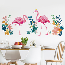 Field Garden Little Fresh Cactus Sticker self-adhesive mesh red pink flarebird Teen Room Adornment with Painted Wall Sticker