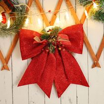 Christmas butterfly knot decoration scene arrangement shop window door hanging hanging decoration Christmas tree festive decorations