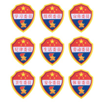 Pupils' PVC armband learning committee logo health labor sports entertainment publicity discipline committee armband