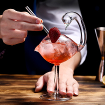 Creative molecular wine glass personality modeling bird net red photo cocktail Cup ins goblet Swan glass