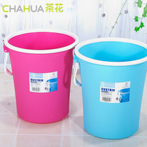Camellia plastic clip bag trash can household waste paper basket Peel storage bucket with press ring trash can bag trash can