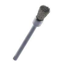 British STODDARD steel brass round stick hairbrush (spot)