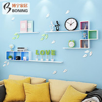Wall shelf living room wall hanging creative Plaid Wall TV background wall decoration frame bedroom wall partition