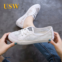 2021 Summer new Korean version 100 hitch comfortable lace breathable mesh front flat single shoe fisherman shoes woman