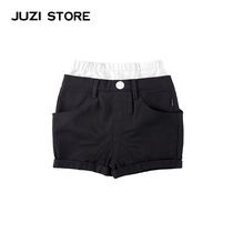 JUZI STORE Dress Diagonal denim Animals decorated under Pants Neutral Boy Girl 1730501