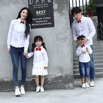 Pro-child in spring and autumn in red collar The family of three female babies photographed children shirt boy with long sleeve shirt